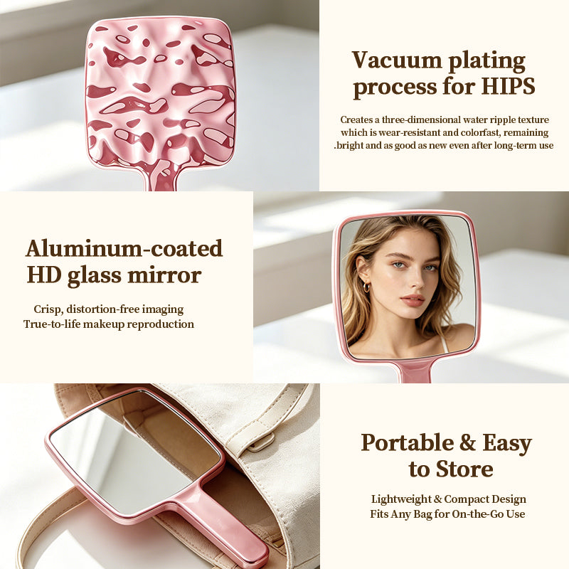 Custom Logo Square Handheld Mirror | Premium Corporate Gifts & Custom Gifts | Wholesale & Custom Services