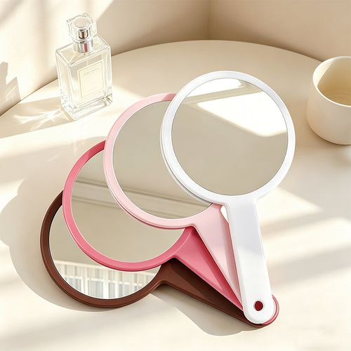 OEM/ODM Double-sided Hand Held Mirror from Kaifam Manufacturing. Custom logo, Pantone colors, MOQ 100pcs, 15-day lead time. Request a free quote.