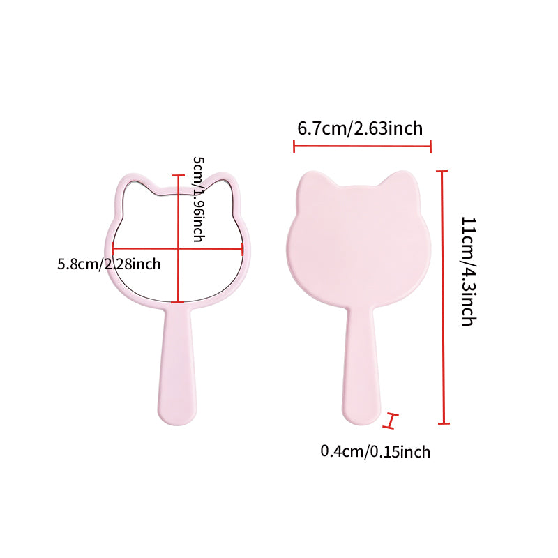 OEM/ODM Mini Cat Hand Mirror from Kaifam Manufacturing. Custom logo, Pantone colors, MOQ 100pcs, 15-day lead time. Request a free quote.
