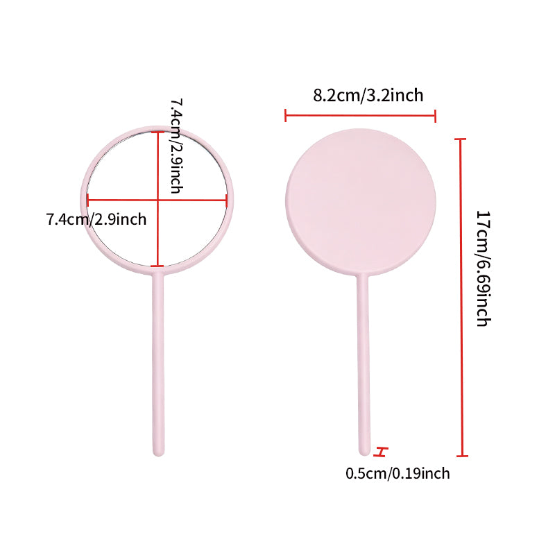OEM/ODM Round Lollipop Handheld Makeup Mirror from Kaifam Manufacturing. Custom logo, Pantone colors, MOQ 100pcs, 15-day lead time. Request a free quote.