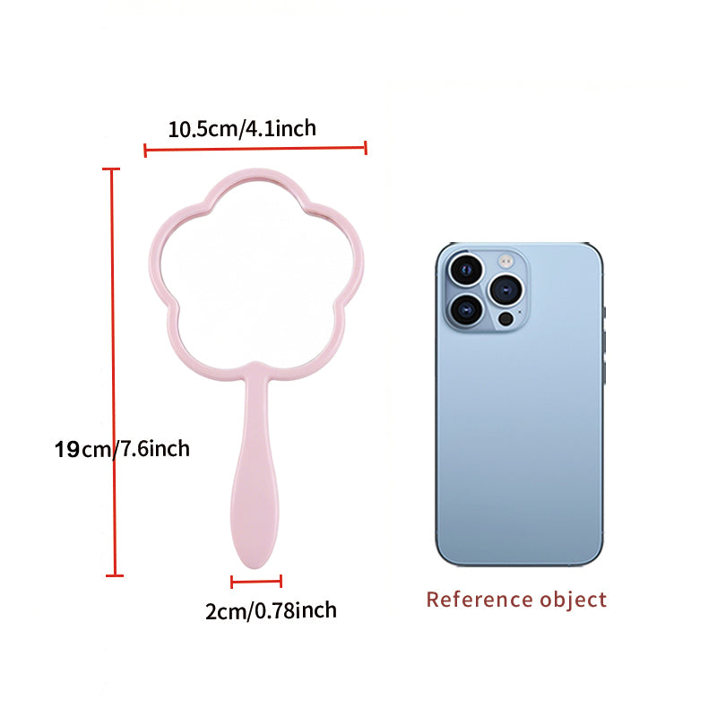 OEM/ODM Flower Shaped Handheld Mirror from Kaifam Manufacturing. Custom logo, Pantone colors, MOQ 100pcs, 15-day lead time. Request a free quote.