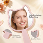 OEM/ODM Mini Cat Hand Mirror from Kaifam Manufacturing. Custom logo, Pantone colors, MOQ 100pcs, 15-day lead time. Request a free quote.