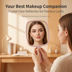 OEM/ODM Ins Style Large Square Handheld Cosmetic Mirror with Lattice Texture from Kaifam Manufacturing. Custom logo, Pantone colors, MOQ 100pcs, 15-day lead time. Request a free quote.