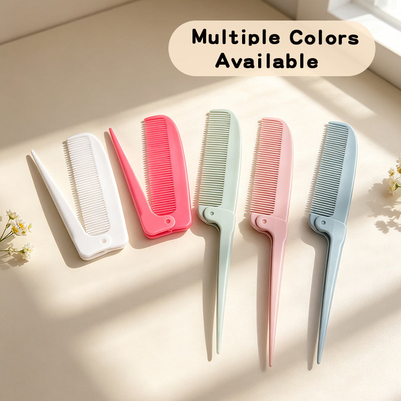 OEM/ODM Foldable Tail Comb from Kaifam Manufacturing. Custom logo, Pantone colors, MOQ 100pcs, 15-day lead time. Request a free quote.