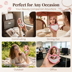 OEM/ODM ouble Sided Heart Compact Mirror from Kaifam Manufacturing. Custom logo, Pantone colors, MOQ 100pcs, 15-day lead time. Request a free quote.