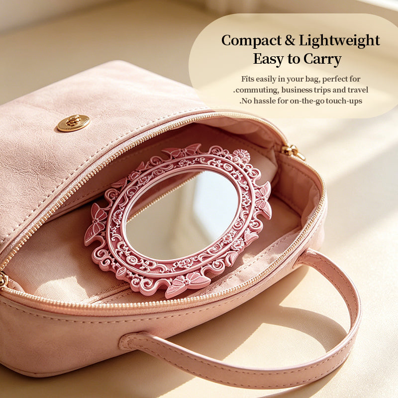 Retro carved desktop mirror | Premium corporate gifts and custom-made presents | Wholesale and customization services