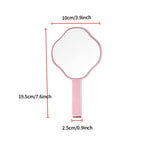 Electroplated Custom Handheld Makeup Mirror KF-10*19.5cm | Personalized Customization Available