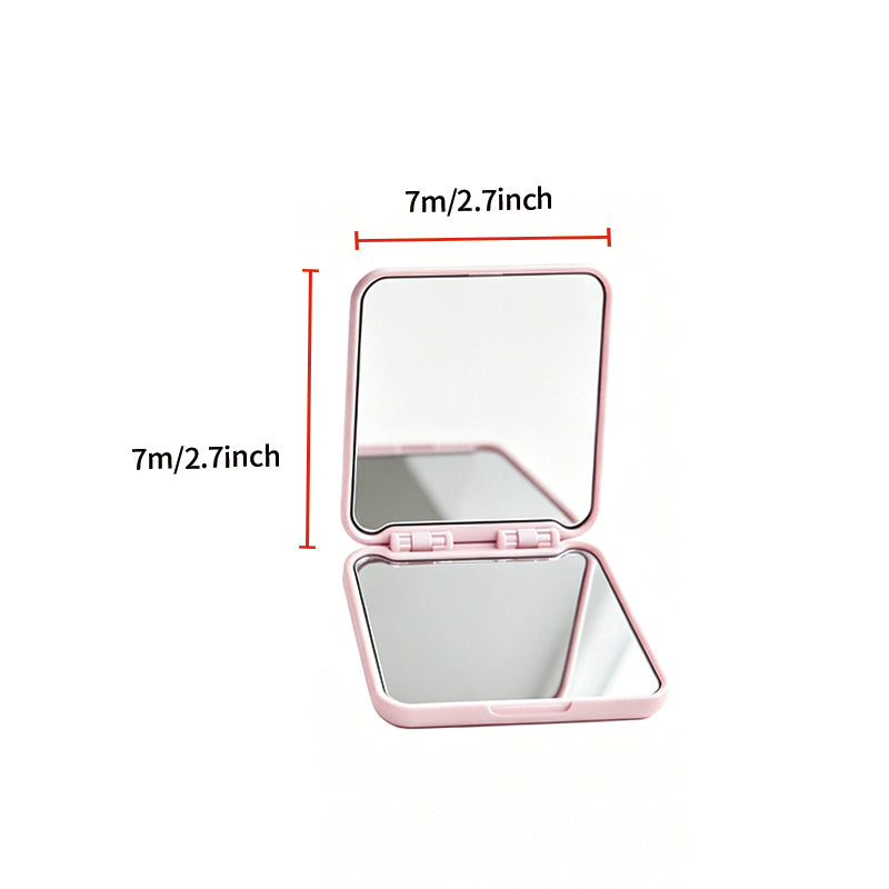 KF Model Flip Double-Sided Makeup Mirror, 7×7cm | Custom Pattern & Logo Available
