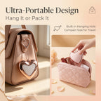 OEM/ODM Heart Flip Open Airbag Massage Comb with Built-in Mirror from Kaifam Manufacturing. Custom logo, Pantone colors, MOQ 100pcs, 15-day lead time. Request a free quote.