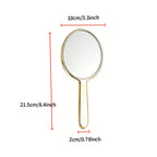 Custom Logo Elliptical Handheld Mirror | Premium Corporate Gifts and Personalized Promotional Items