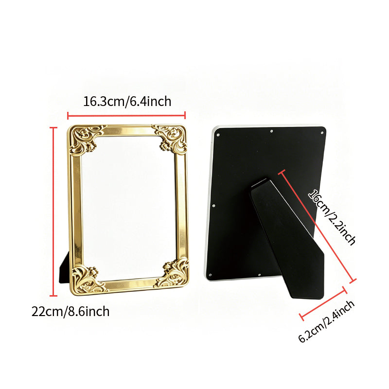 Electroplated Retro Square Desktop Mirror | Premium Corporate & Custom Gifts | Wholesale & Custom Services