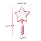 Electroplated star-shaped handheld mirror | Premium corporate gifts and custom gifts | Wholesale and customization services