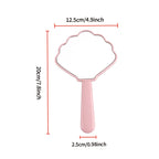 OEM/ODM Shell Handheld Makeup Mirror from Kaifam Manufacturing. Custom logo, Pantone colors, MOQ 100pcs, 15-day lead time. Request a free quote.