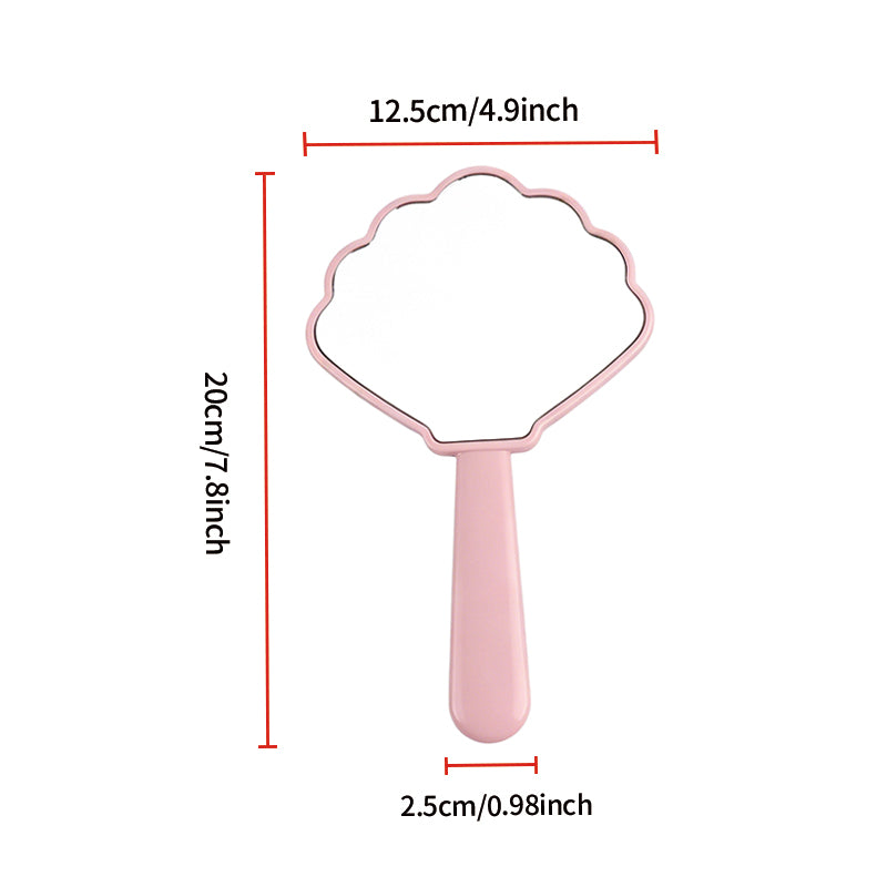 OEM/ODM Shell Handheld Makeup Mirror from Kaifam Manufacturing. Custom logo, Pantone colors, MOQ 100pcs, 15-day lead time. Request a free quote.