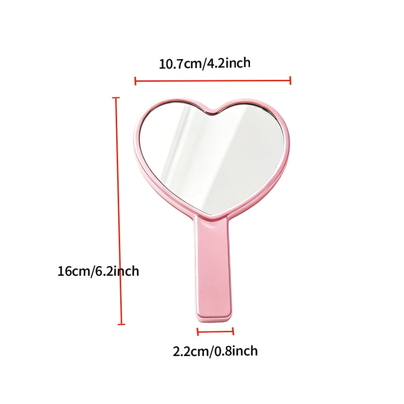 OEM/ODM heart-shaped handheld mirrors from Kaifam Manufacturing. Custom logo, Pantone colors, MOQ 100pcs, 15-day lead time. Request a free quote.