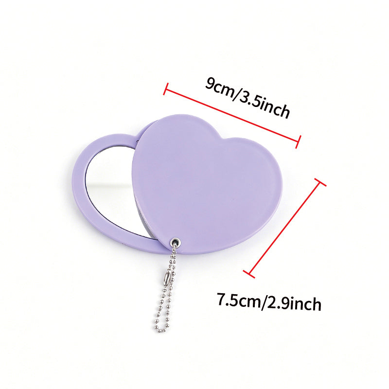 OEM/ODM Heart Shape Sliding Cover Double Sided Mirror from Kaifam Manufacturing. Custom logo, Pantone colors, MOQ 100pcs, 15-day lead time. Request a free quote.