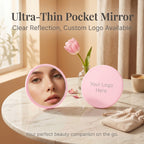 OEM/ODM Round Single-Sided Mirror from Kaifam Manufacturing. Custom logo, Pantone colors, MOQ 100pcs, 15-day lead time. Request a free quote.