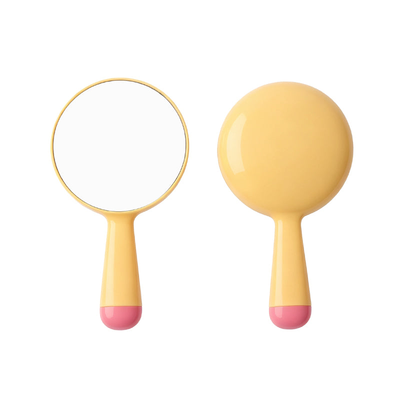 OEM/ODM Macaron Round Handheld Makeup Mirror from Kaifam Manufacturing. Custom logo, Pantone colors, MOQ 100pcs, 15-day lead time. Request a free quote.