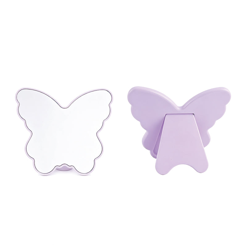 OEM/ODM Butterfly Shaped Tabletop Makeup Mirror from Kaifam Manufacturing. Custom logo, Pantone colors, MOQ 100pcs, 15-day lead time. Request a free quote.