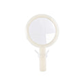 OEM/ODM Transparent Handle Double-sided Round Cosmetic Mirror from Kaifam Manufacturing. Custom logo, Pantone colors, MOQ 100pcs, 15-day lead time. Request a free quote.