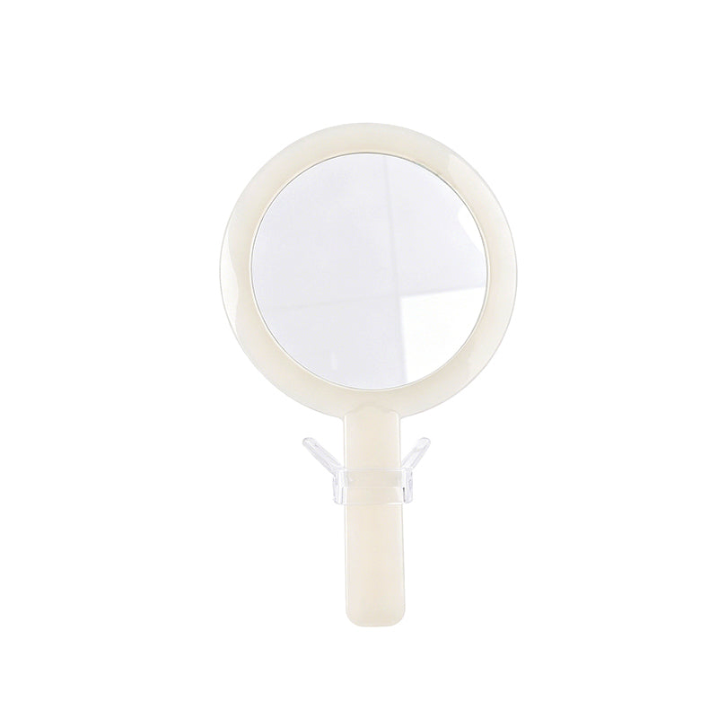 OEM/ODM Transparent Handle Double-sided Round Cosmetic Mirror from Kaifam Manufacturing. Custom logo, Pantone colors, MOQ 100pcs, 15-day lead time. Request a free quote.