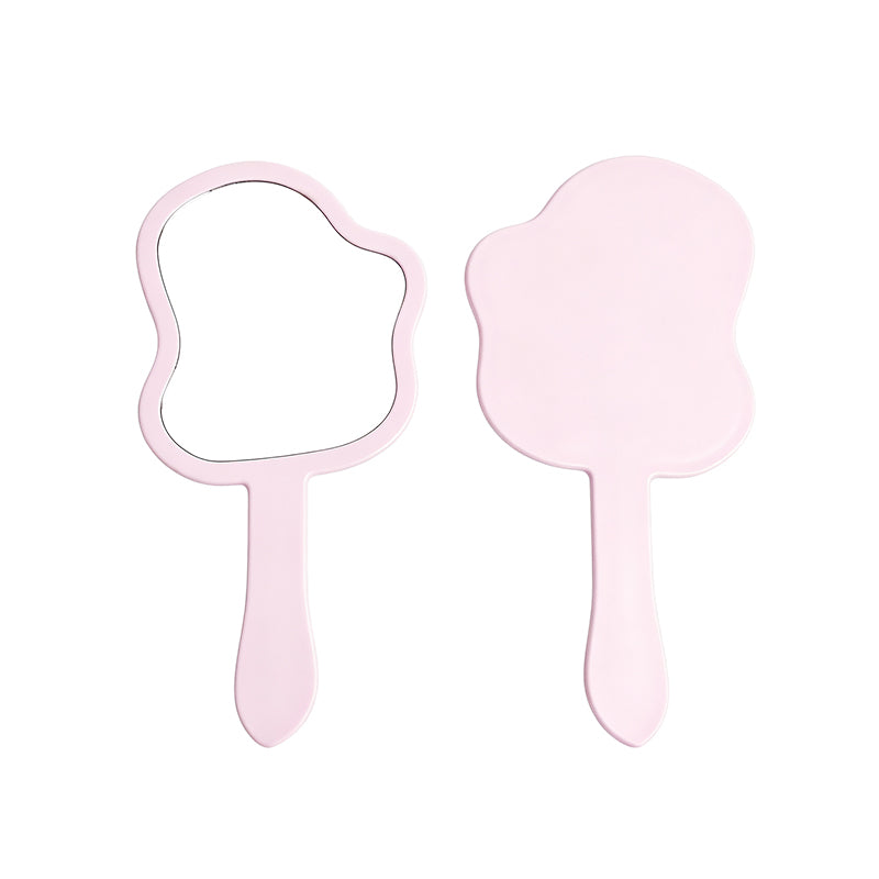 OEM/ODM Wavy Edge Long Handle Hand Mirror from Kaifam Manufacturing. Custom logo, Pantone colors, MOQ 100pcs, 15-day lead time. Request a free quote.