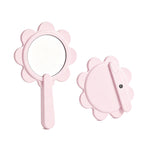 OEM/ODM Swivel Flower Vanity Hand Mirror from Kaifam Manufacturing. Custom logo, Pantone colors, MOQ 100pcs, 15-day lead time. Request a free quote.