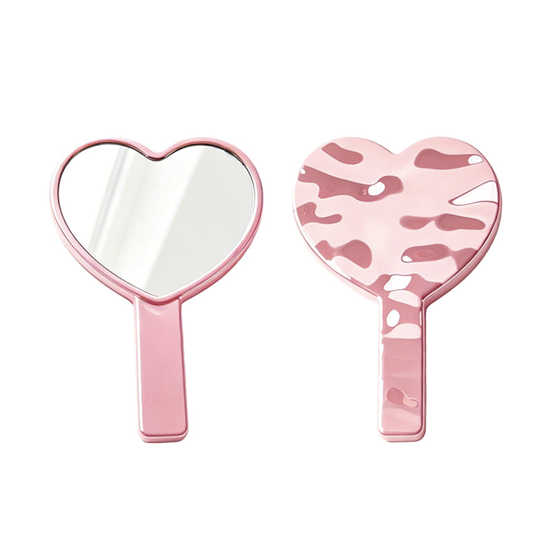 OEM/ODM heart-shaped handheld mirrors from Kaifam Manufacturing. Custom logo, Pantone colors, MOQ 100pcs, 15-day lead time. Request a free quote.