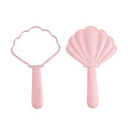 OEM/ODM Shell Handheld Makeup Mirror from Kaifam Manufacturing. Custom logo, Pantone colors, MOQ 100pcs, 15-day lead time. Request a free quote.