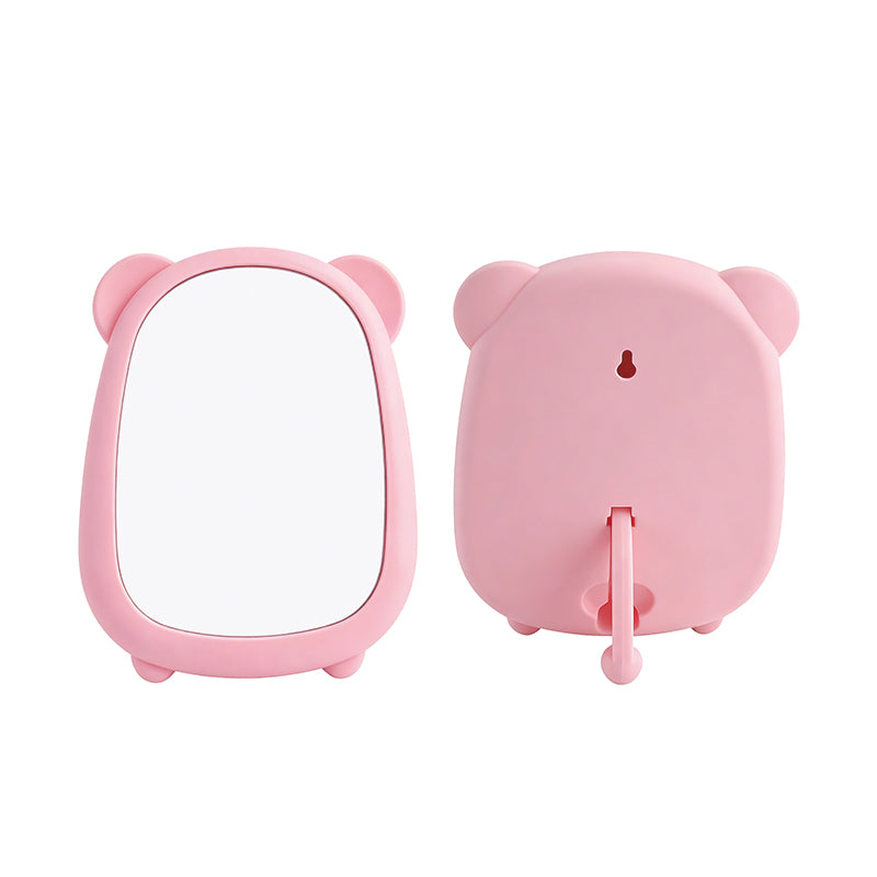 OEM/ODM Cute Bear Desktop Mirror from Kaifam Manufacturing. Custom logo, Pantone colors, MOQ 100pcs, 15-day lead time. Request a free quote.