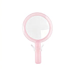 OEM/ODM Transparent Handle Double-sided Round Cosmetic Mirror from Kaifam Manufacturing. Custom logo, Pantone colors, MOQ 100pcs, 15-day lead time. Request a free quote.