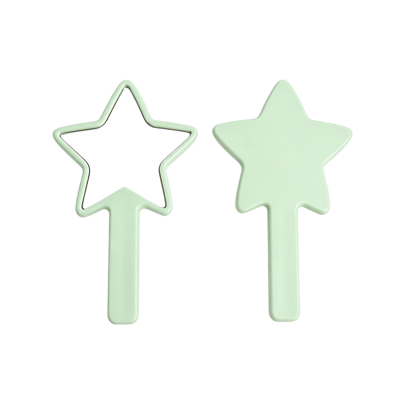 OEM/ODM Star-Shaped Handheld Mirror from Kaifam Manufacturing. Custom logo, Pantone colors, MOQ 100pcs, 15-day lead time. Request a free quote.
