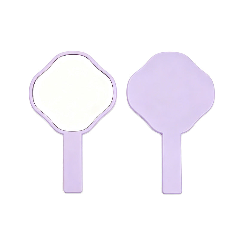 OEM/ODM Clover Irregular Hand Mirror from Kaifam Manufacturing. Custom logo, Pantone colors, MOQ 100pcs, 15-day lead time. Request a free quote.
