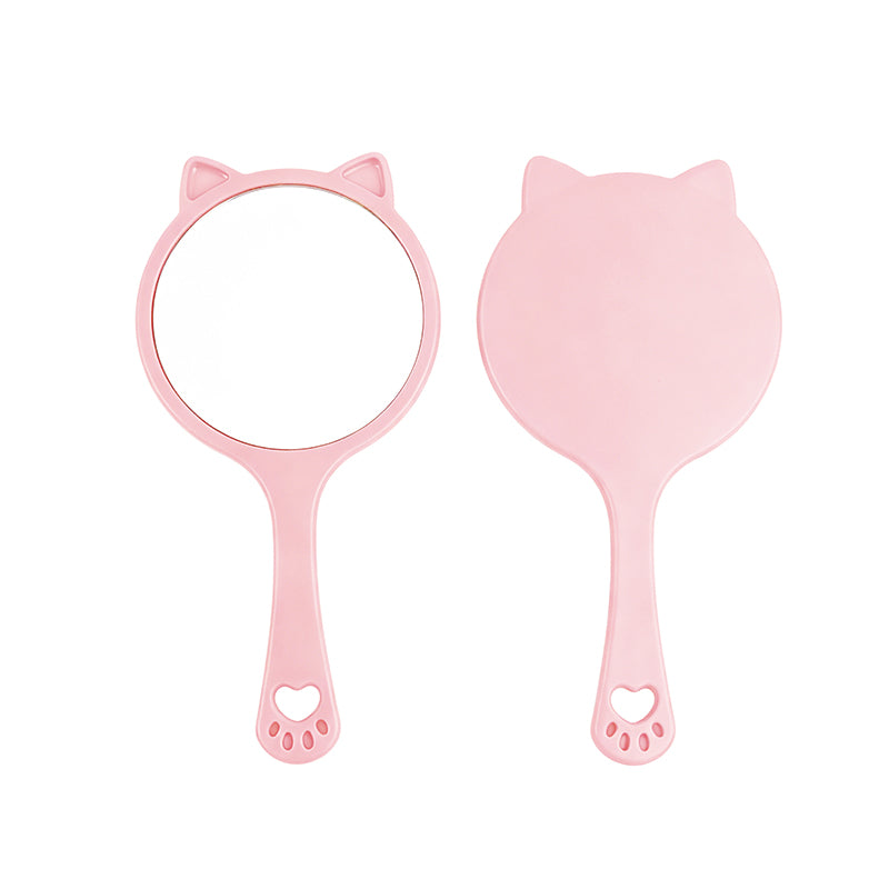 OEM/ODM Cat Ear Handheld Makeup Mirror from Kaifam Manufacturing. Custom logo, Pantone colors, MOQ 100pcs, 15-day lead time. Request a free quote.