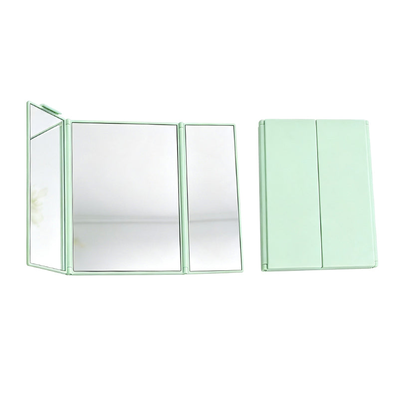 OEM/ODM Tri-Fold HD Makeup Mirror from Kaifam Manufacturing. Custom logo, Pantone colors, MOQ 100pcs, 15-day lead time. Request a free quote.