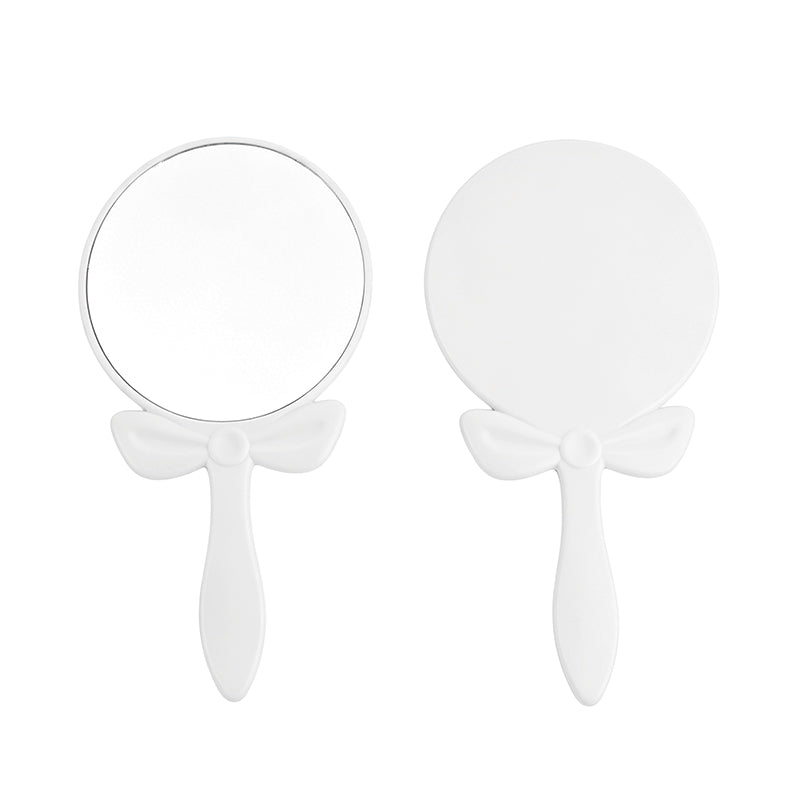 OEM/ODM Bow-knot Round Hand Mirror from Kaifam Manufacturing. Custom logo, Pantone colors, MOQ 100pcs, 15-day lead time. Request a free quote.