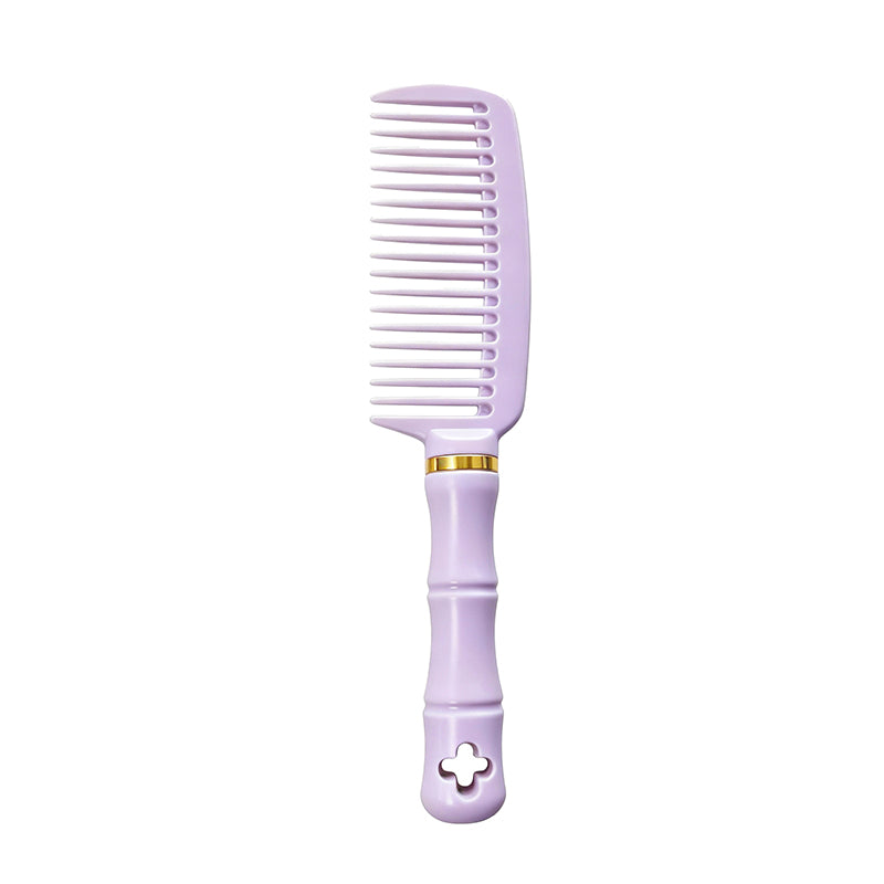 OEM/ODM Macaron Bamboo Joint Wide-Tooth Comb from Kaifam Manufacturing. Custom logo, Pantone colors, MOQ 100pcs, 15-day lead time. Request a free quote.