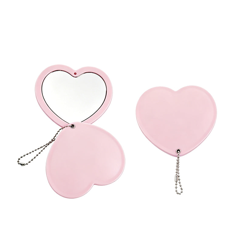 OEM/ODM Heart Shape Sliding Cover Double Sided Mirror from Kaifam Manufacturing. Custom logo, Pantone colors, MOQ 100pcs, 15-day lead time. Request a free quote.