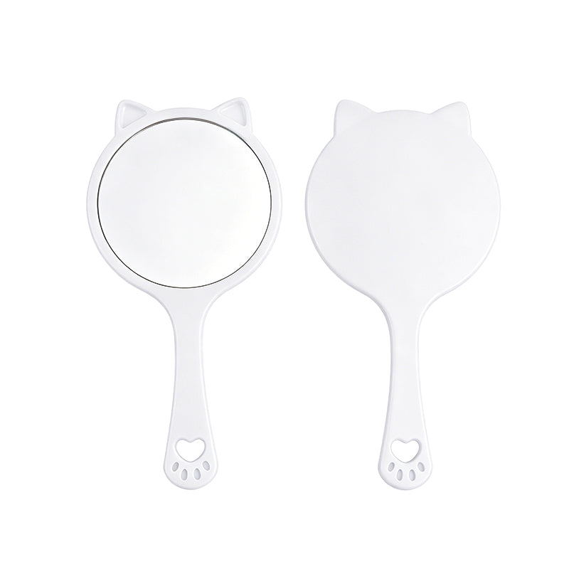 OEM/ODM Cat Ear Handheld Makeup Mirror from Kaifam Manufacturing. Custom logo, Pantone colors, MOQ 100pcs, 15-day lead time. Request a free quote.
