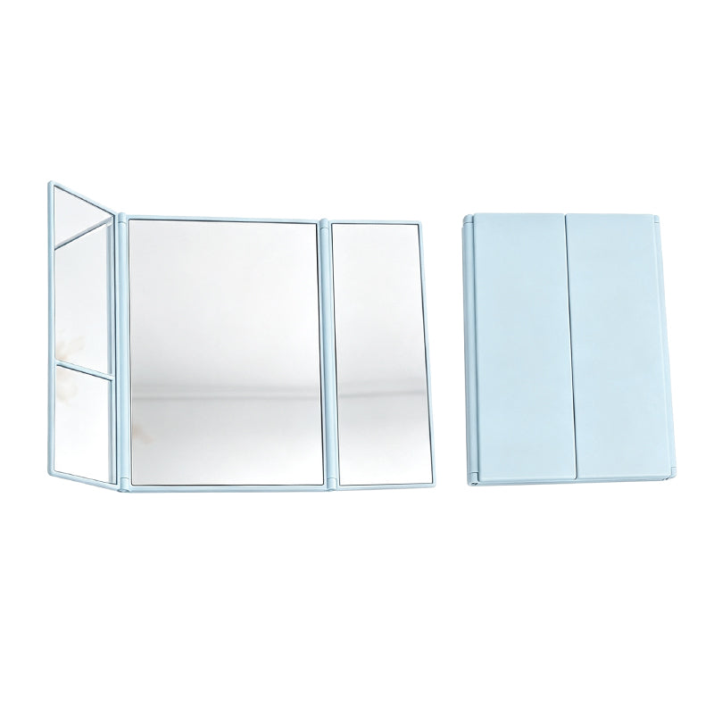 OEM/ODM Tri-Fold HD Makeup Mirror from Kaifam Manufacturing. Custom logo, Pantone colors, MOQ 100pcs, 15-day lead time. Request a free quote.