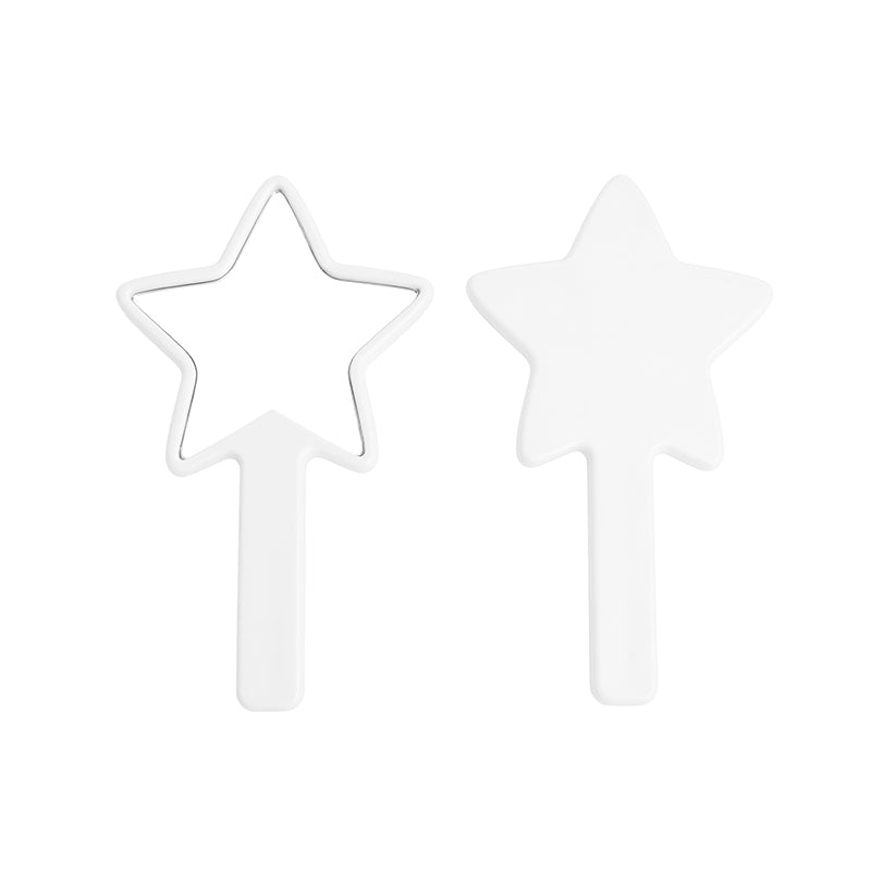 OEM/ODM Star-Shaped Handheld Mirror from Kaifam Manufacturing. Custom logo, Pantone colors, MOQ 100pcs, 15-day lead time. Request a free quote.