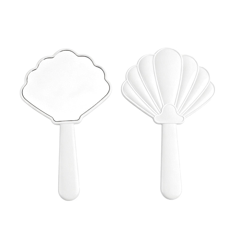 OEM/ODM Shell Handheld Makeup Mirror from Kaifam Manufacturing. Custom logo, Pantone colors, MOQ 100pcs, 15-day lead time. Request a free quote.