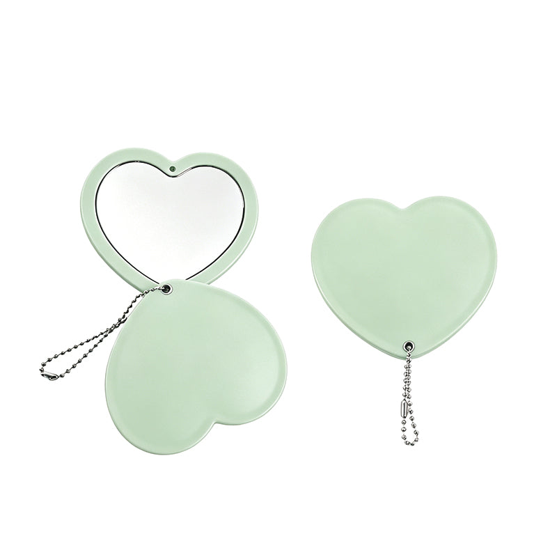 OEM/ODM Heart Shape Sliding Cover Double Sided Mirror from Kaifam Manufacturing. Custom logo, Pantone colors, MOQ 100pcs, 15-day lead time. Request a free quote.