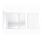 OEM/ODM Tri-Fold HD Makeup Mirror from Kaifam Manufacturing. Custom logo, Pantone colors, MOQ 100pcs, 15-day lead time. Request a free quote.