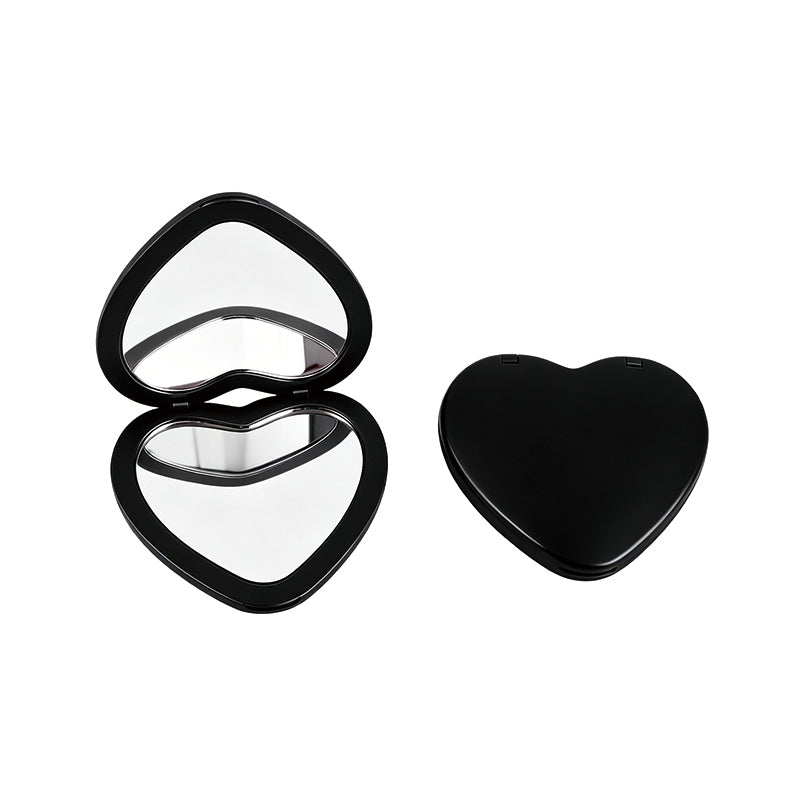 OEM/ODM ouble Sided Heart Compact Mirror from Kaifam Manufacturing. Custom logo, Pantone colors, MOQ 100pcs, 15-day lead time. Request a free quote.