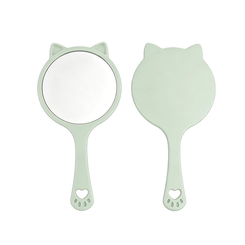 OEM/ODM Cat Ear Handheld Makeup Mirror from Kaifam Manufacturing. Custom logo, Pantone colors, MOQ 100pcs, 15-day lead time. Request a free quote.