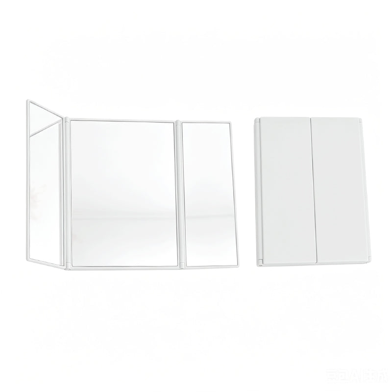 OEM/ODM Tri-Fold HD Makeup Mirror from Kaifam Manufacturing. Custom logo, Pantone colors, MOQ 100pcs, 15-day lead time. Request a free quote.