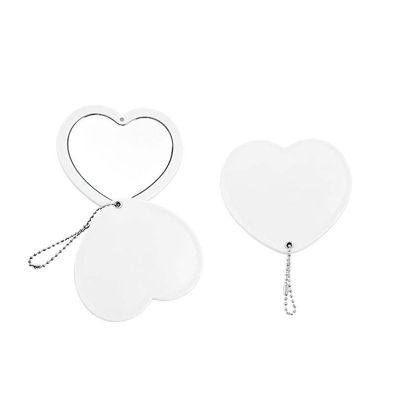 OEM/ODM Heart Shape Sliding Cover Double Sided Mirror from Kaifam Manufacturing. Custom logo, Pantone colors, MOQ 100pcs, 15-day lead time. Request a free quote.