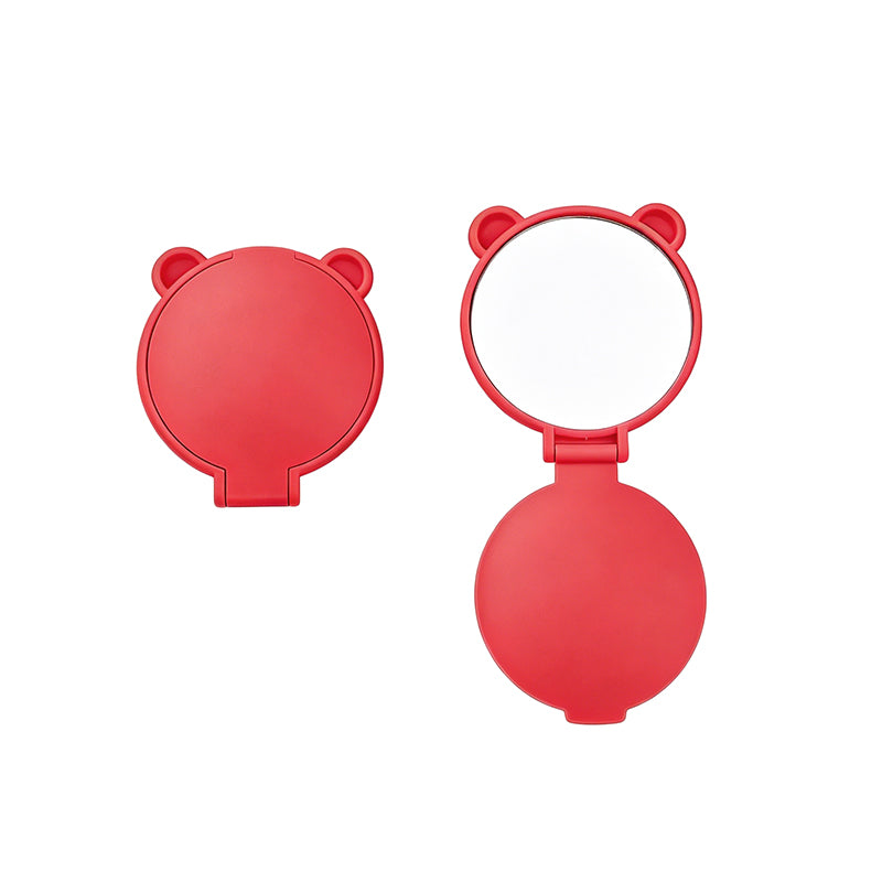 OEM/ODM Single-sided Mini Bear Ear Flip Cosmetic Mirror from Kaifam Manufacturing. Custom logo, Pantone colors, MOQ 100pcs, 15-day lead time. Request a free quote.