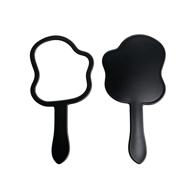 OEM/ODM Wavy Edge Long Handle Hand Mirror from Kaifam Manufacturing. Custom logo, Pantone colors, MOQ 100pcs, 15-day lead time. Request a free quote.